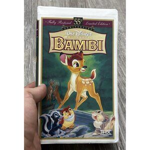 Walt Disney Bambi 55th Anniversary Limited Edition VHS Tape 1997